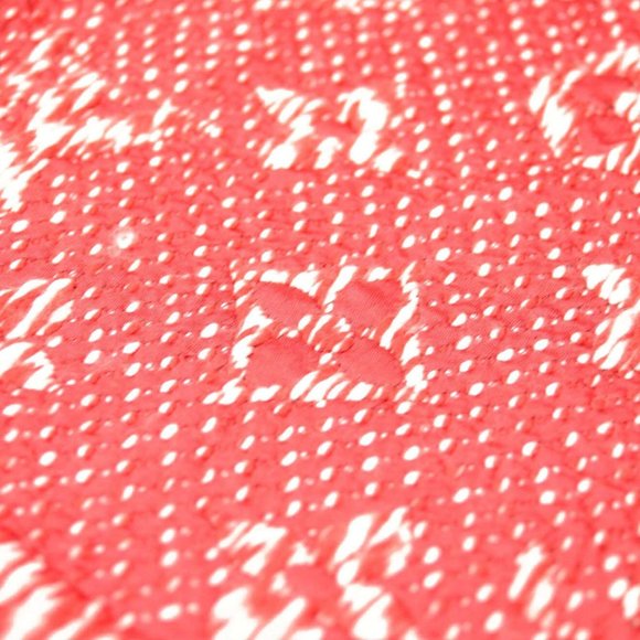 LOUIS VUITTON Wool Silk Logomania Mix Scarf Coquelicot - Picture 10 of 12